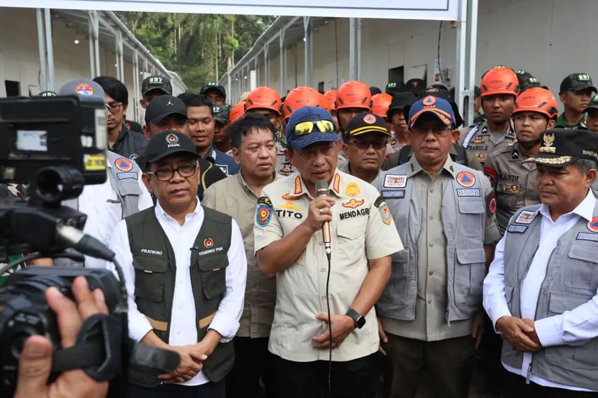 Progres Huntara di Sumatera: 4.263 Unit Rampung Dibangun
