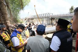 Target Rampung Juli 2026, Mendagri Tinjau Pembangunan Jembatan Krueng Tingkeum Aceh